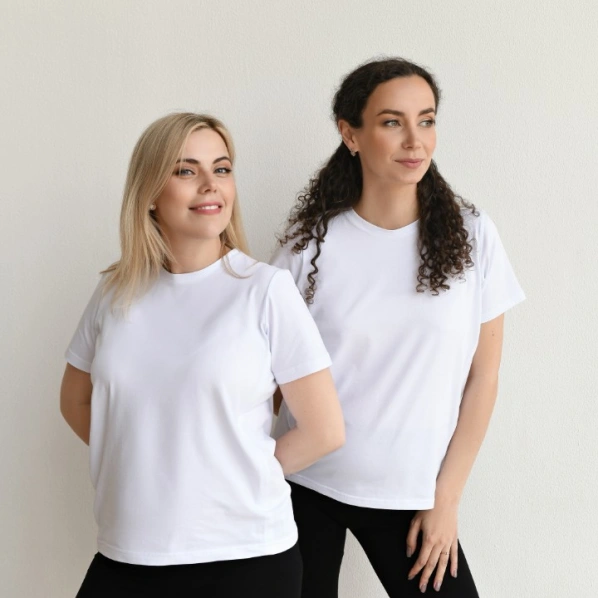 Maternity and nursing t-shirt white